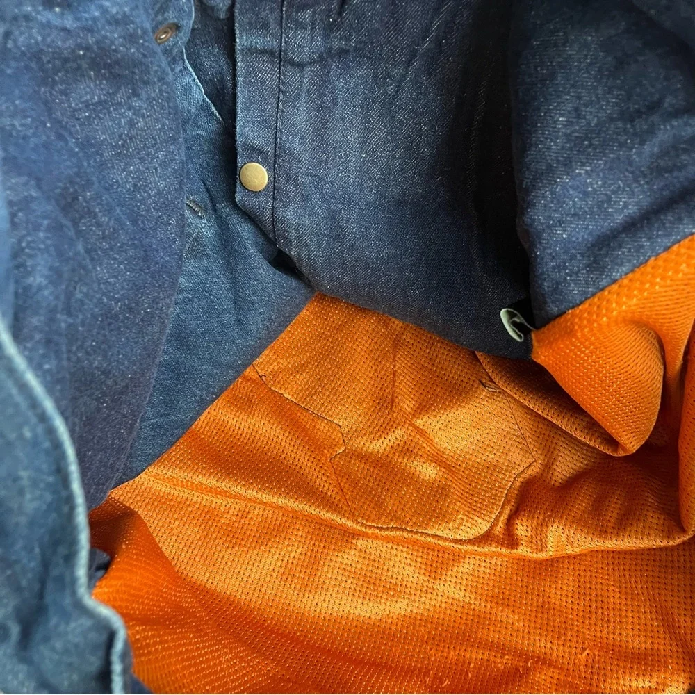 Bikers Edge Denim Motorcycle Vest with Patches Men's Large - Picture 5 of 14